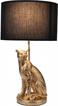 REXANT (603-1020) Акцент Леопард золотой с черным абажуром Настольная лампа