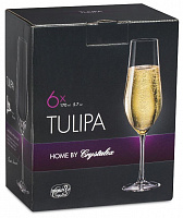 CRYSTALEX CR170104T Набор бокалов для шампанского TULIPA 6шт 170мл Набор бокалов для шампанского