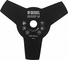 DENZEL Диск для триммера, 255 х 25.4 мм, толщина 1.6 мм, 3 лезвия Denzel 96325 Диск для триммера