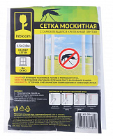 INBLOOM BY Москитная сетка для окон с крепежной лентой, полиэстер, 1,5х2,0м, в пакете 165-004 Защита от насекомых