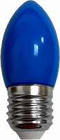 ECOLA C7TB20ELY candle LED color 2W/E27 матовая колба синий Лампа светодиодная