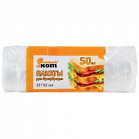 РЫЖИЙ КОТ пакеты для бутербродов 25х32см 50шт/рул. (310413) Кухонные аксессуары