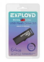 EXPLOYD EX-64GB-610-Black USB 3.0 USB флэш-накопитель