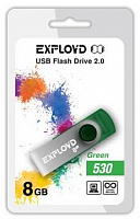 EXPLOYD 8GB 530 зеленый USB флэш-накопитель
