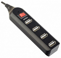 PERFEO (PF_A4884) USB-HUB 4 Port, (PF-HYD-6001H) чёрный USB-концентратор