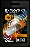EXPLOYD 32GB 530 оранжевый [EX032GB530-O] USB флэш-накопитель