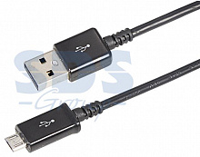 REXANT (18-4268-20) USB кабель microUSB длинный штекер 1 м черный Дата-кабель