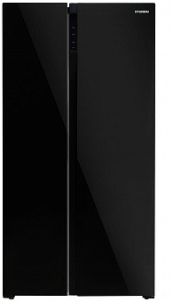 HYUNDAI CS5003F BLACK GLASS Холодильник
