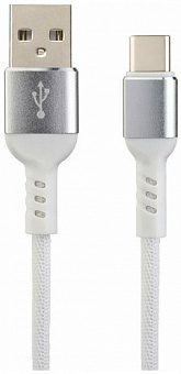 PERFEO (U4906) USB A вилка - Type-C вилка, 2.4A, белый, длина 1 м., Type-C Premium Кабель