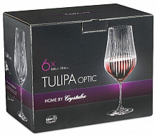 CRYSTALEX CR550101TO Набор бокалов для вина TULIPA OPTIC 6шт 550мл Набор бокалов для вина