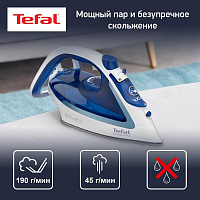TEFAL Утюг FV5715E0, 2400Вт, голубой/ белый [1830007452]