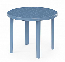 АЛЬТЕРНАТИВА М2663 стол 900х900х750мм круглый (синий) Мебель из пластика