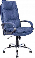 ЯРКРЕСЛА Кресло Кр85 ТГ SR76 (ткань синяя) КомпьютерноеОфисное кресло