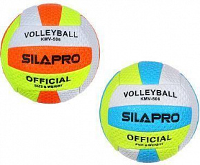 SILAPRO Мяч волейбольный 22см, 5 р-р, 2сл, ПВХ 2.5мм, 290г (+-10%) (067-001) Мяч волейбольный