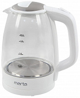 MARTA MT-1097 белый жемчуг (40856) чайник