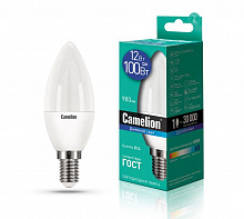 CAMELION (13691) LED12-C35/865/E14/12Вт/6500К Лампа светодиодная