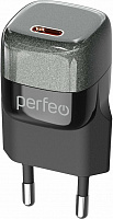 PERFEO (I4650) TYPE-C, GaN, 20W, черный Сетевое зарядное устройство