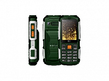 BQ 2430 TANK POWER GREEN+SILVER Мобильный телефон