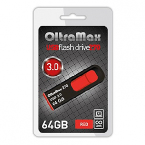 OLTRAMAX OM-64GB-270-Red 3.0 красный флэш-накопитель