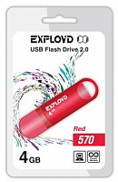 EXPLOYD 4GB 570 красный [EX-4GB-570-Red] USB флэш-накопитель