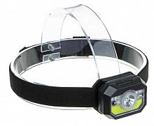 ЕРМАК Фонарь на голову, сенсорный, XPE COB LED, 11 режимов, 1000мАч, USB кабель, 6х4,5х3см, пластик 221-072 Фонарь на голову