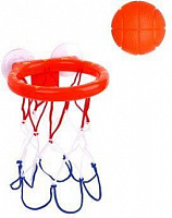 SILAPRO Набор для мини-баскетбола на присосках (корзина d14см-1шт; мяч 5.5см-3шт), пластик (134-210) Набор для мини-баскетбола на присосках