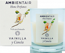 AMBIENTAIR ароматизированная в стакане VV001VCAP Ваниль и корица Vainilla y Canela Свеча