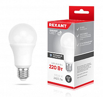 REXANT (604-202) A60 25,5 Вт E27 2423 Лм 6500 K холодный свет Лампа светодиодная