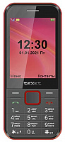 TEXET TM-302 чёрный-красный (126983) Телефон мобильный
