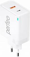 PERFEO (I4654) USB-A+TYPE-C, GaN, 45W, белый Сетевое зарядное устройство