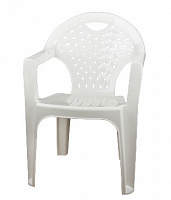 АЛЬТЕРНАТИВА М2608 стул-кресло (белый) Мебель из пластика