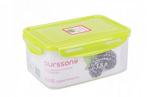 OURSSON CP1503S/GA контейнер прямоугольный 1,5л Посуда из пластика