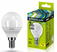ERGOLUX (12142) LED-G45-7W-E14-3K Лампочка светодиодная