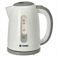DELTA DL-1106 белый с серым Чайник