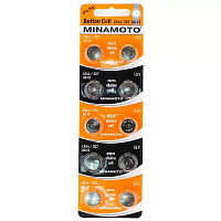 MINAMOTO AG13 LR44/10BL Элементы питания