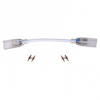 ECOLA SCVN14ESB LED STRIP 220V CONNECTOR гибкий соединитель лента-лента 2-х конт с разъемами для ленты IP68 14X7 аксессуары для светильников