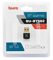 BURO Адаптер USB BU-BT502 BT5.0+EDR class 1.5 20м черный