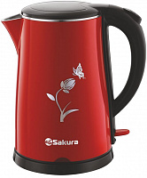 SAKURA SA-2159BR (1.8) красн/черн Чайник электрический