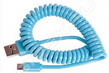 SMARTBUY IK-12SP BLUE USB - MICRO USB спиральный 1м голубой USB кабель