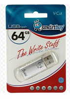 SMARTBUY (SB64GBVC-S) 64GB V-CUT SILVER USB флеш