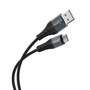 HOCO (6931474710567) X38 USB (m) - Type-C (m) 1.0m - черный Дата-кабель Type-C