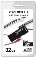 EXPLOYD 32GB 580 черный [EX-32GB-580-Black] USB флэш-накопитель