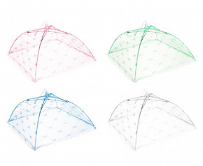 INBLOOM Чехол-зонтик для пищи, 30х30см, полиэстер, 4 цвета  159-001 Защита от насекомых
