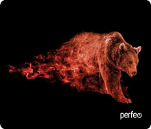 PERFEO (PF_D0683) "Flames" "Бурый медведь" Коврик для компьютерной мыши