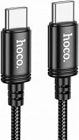 HOCO (6931474788726) X91 Radiance Type C to Type C charging data cable 60W, 3m (черный) Кабель