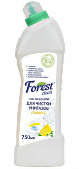FOREST CLEAN Гель-концентрат для чистки унитазов "Лимон" 750 мл Гель для сантехники