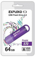 EXPLOYD 64GB 570 пурпурный [EX-64GB-570-Purple] USB флэш-накопитель