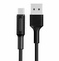 BOROFONE (6957531081654) BX1 USB (m)-microUSB (m) 1.0м - черный Кабель microUSB