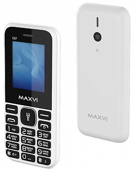 MAXVI C27 White Телефон мобильный