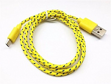 SMARTBUY (iK-12n yellow) USB - MICRO USB нейлон 1.м желтый USB кабель